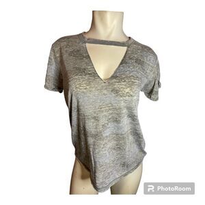 America Eagle Distressed Tee, Camo Print Size Small